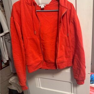 Red Zip-Up Hoodie